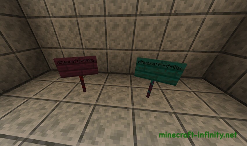 Багровые и искаженные таблички