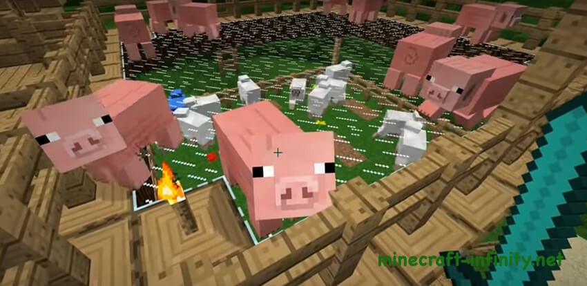 Текстур пак Faithful поросенок