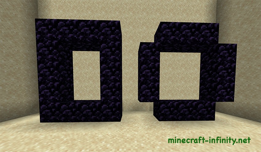 Сделать портал в ад без кирки