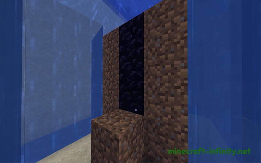 Сделать портал в Незер без алмазной кирки