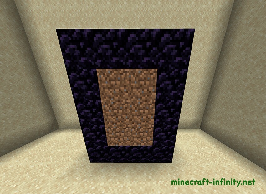 Построить портал в Незер без кирки