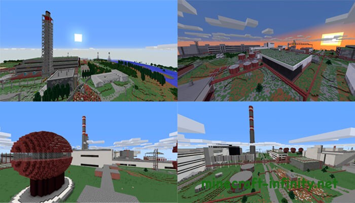 Карта Чернобыля для Майнкрафт