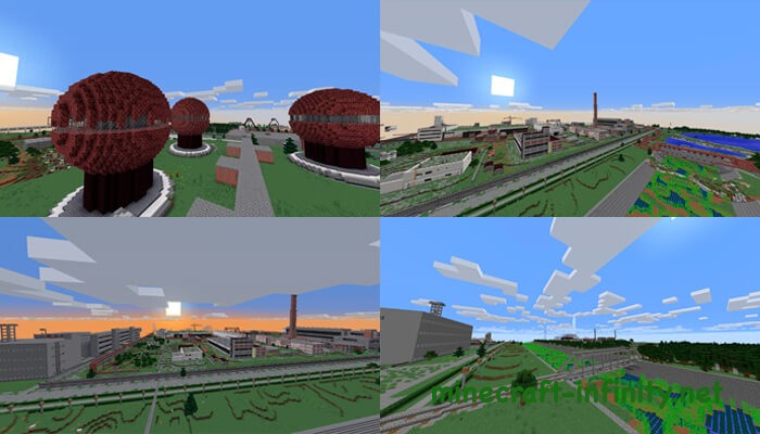 Карта Чернобыля для Майнкрафт 2