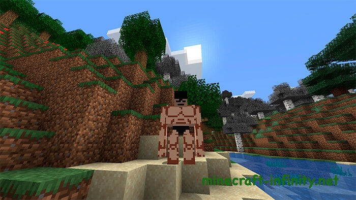 Железный голем аниме Майнкрафт