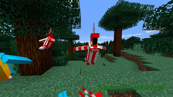 Попугаи KFC Майнкрафт