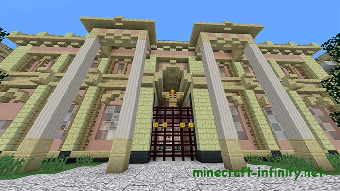 Вход во дворец Путина Майнкрафт