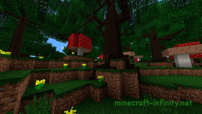 Мод на деревья Майнкрафт