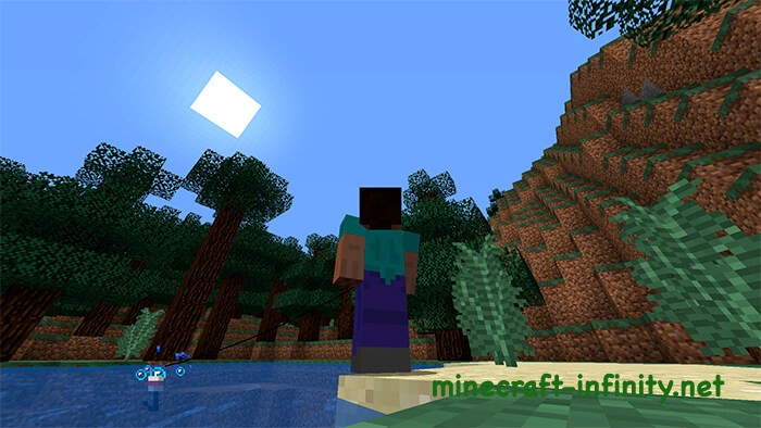 Рыбалка на лодке Майнкрафт