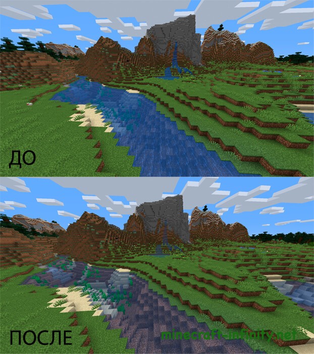 Текстура воды Майнкрафт