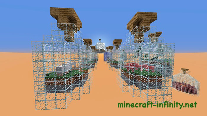 Животные в майнкрафт мире в бутылке