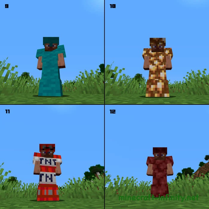 Мод на Майнкрафт Block Armor