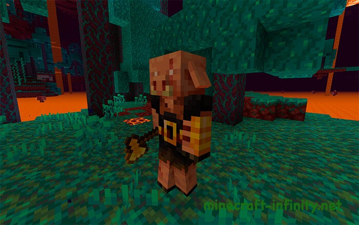 Жестокий пиглин Майнкрафт