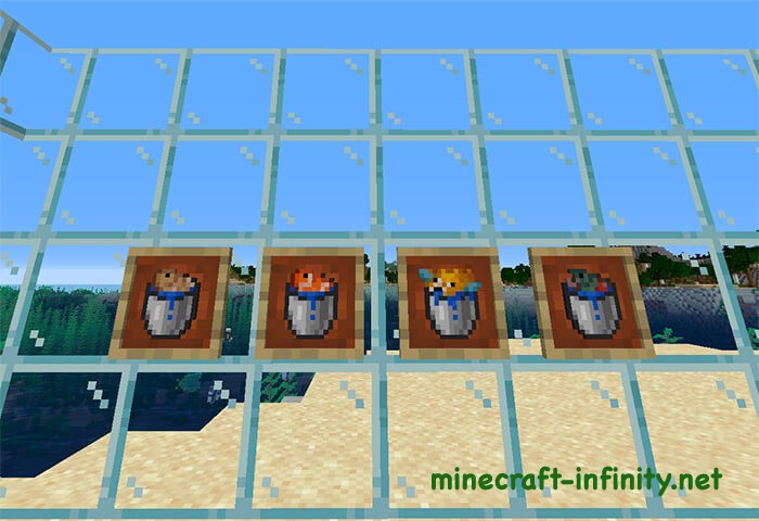 Рыба в ведре Майнкрафт