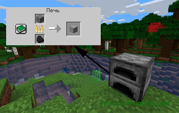 Гладкий камень Майнкрафт